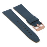 Lmx.fb.l22.5.rg Angle Navy Blue(Rose Gold Buckle) StrapsCo 23mm Smooth Leather Watch Band Strap W Black Buckle Fits Luminox