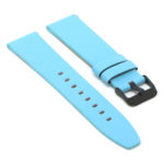 Lmx.fb.l22.5b.mb Angle Sky Blue(Black Buckle) StrapsCo 23mm Smooth Leather Watch Band Strap W Black Buckle Fits Luminox