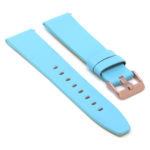 Lmx.fb.l22.5b.rg Angle Sky Blue (Rose Gold Buckle) StrapsCo 23mm Smooth Leather Watch Band Strap W Black Buckle Fits Luminox