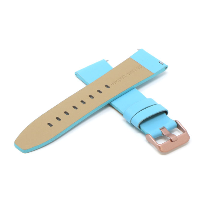 Lmx.fb.l22.5b.rg Cross Sky Blue (Rose Gold Buckle) StrapsCo 23mm Smooth Leather Watch Band Strap W Black Buckle Fits Luminox