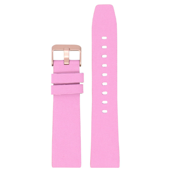 Lmx.fb.ny12.13.mb Up Pink (Rose Gold Buckle) StrapsCo Nylon Watch Band Strap W Black Buckle Fits Luminox