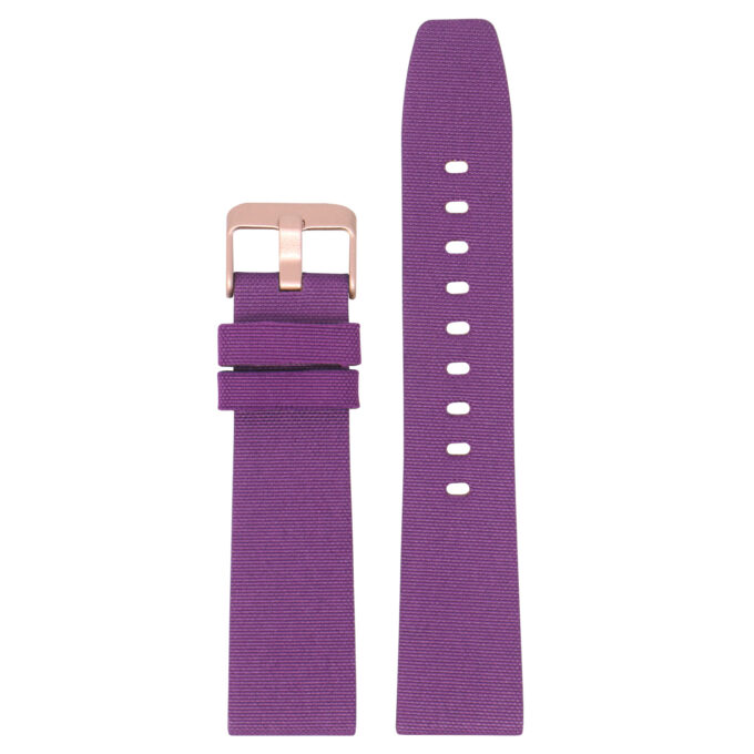 Lmx.fb.ny12.18.mb Up Purple (Rose Gold Buckle) StrapsCo Nylon Watch Band Strap W Black Buckle Fits Luminox