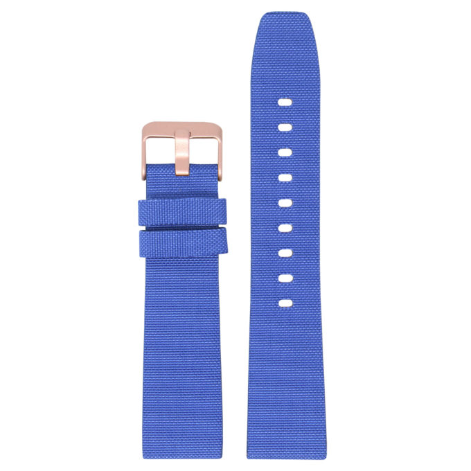 Lmx.fb.ny12.5a.mb Up Blue (Rose Gold Buckle) StrapsCo Nylon Watch Band Strap W Black Buckle Fits Luminox