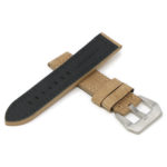 P539.17 Beige Cross StrapsCo Vintage Textured Heavy Duty Leather Watch Band Strap 22mm 24mm 26mm