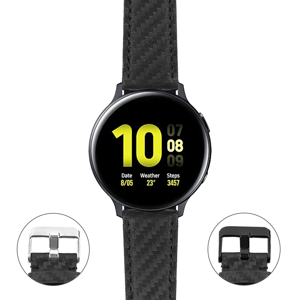 Lmitation carbon fiber strap 20mm 22mm for Samsung Galaxy Watch