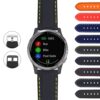 G.pu1 Gallery Rubber Strap With Stitching For Garmin Vivoactive 4