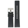 L.dz2.1 Main Black (Silver Buckle) StrapsCo Textured Leather Watch Band Strap For Diesel