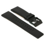 L.dz2.1.mb Angle Black (Black Buckle) StrapsCo Textured Leather Watch Band Strap For Diesel