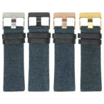 L.dz4 All Colors StrapsCo Denim & Leather Watch Band Strap For Diesel