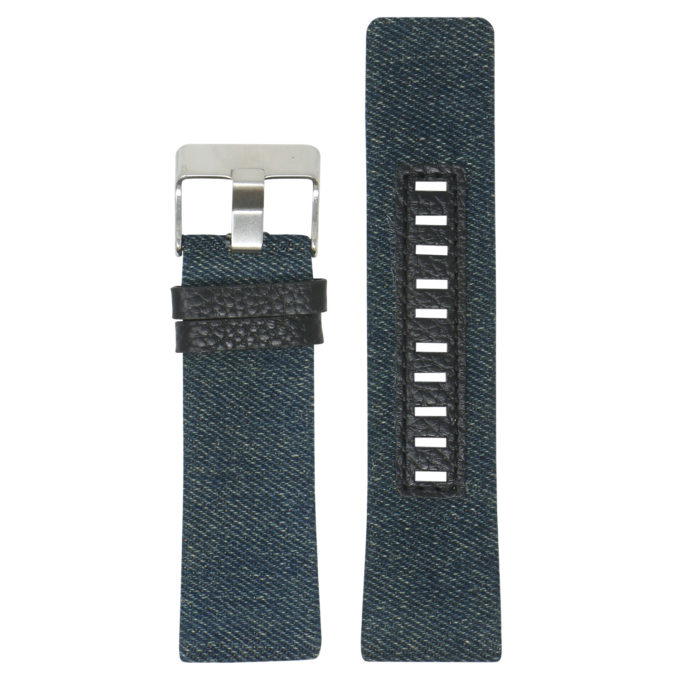 L.dz4.5 Main Blue (Silver Buckle) All Colors StrapsCo Denim & Leather Watch Band Strap For Diesel