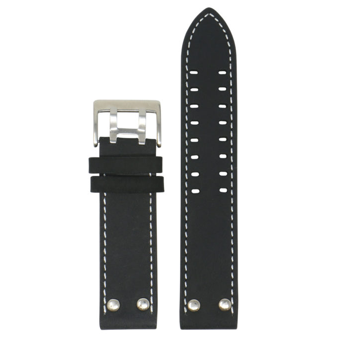 L.ham1.1 Up Black StrapsCo Vintage Leather Watch Band Strap For Hamilton Khaki Field