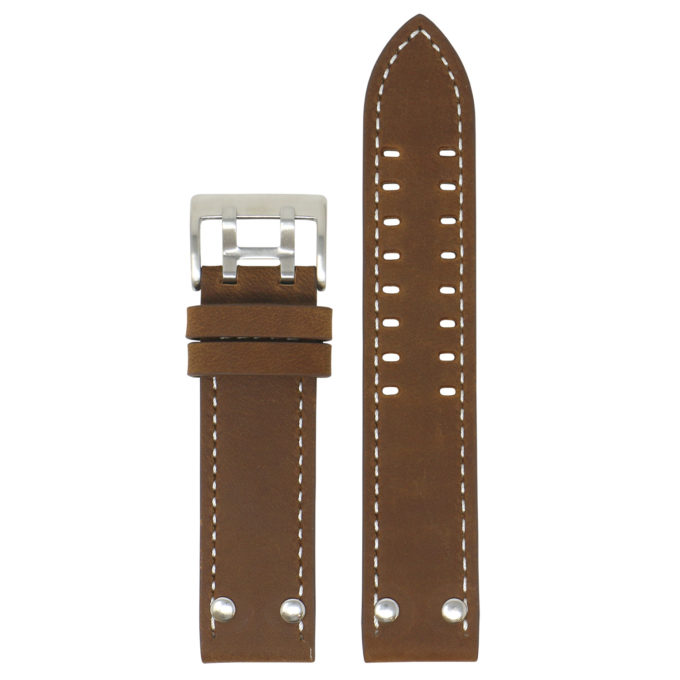 L.ham1.2 Up Brown StrapsCo Vintage Leather Watch Band Strap For Hamilton Khaki Field