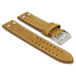 L.ham1.3 Main Tan StrapsCo Vintage Leather Watch Band Strap For Hamilton Khaki Field