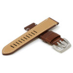 Lmx4.2.23 Cross Brown StrapsCo 23mm Textured Leather Watch Band Strap Fits Luminox