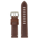 Lmx4.2.23 Main Brown StrapsCo 23mm Textured Leather Watch Band Strap Fits Luminox