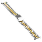 M11.2t Angle (Closed) Two Tone StrapsCo President Stainless Steel Bracelet