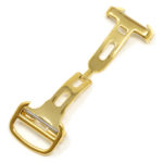 Cl.crt.yg Yellow Gold Open StrapsCo Folding Deployant Clasp For Cartier Watch Band Strap 12mm 14mm 16mm 18mm 20mm