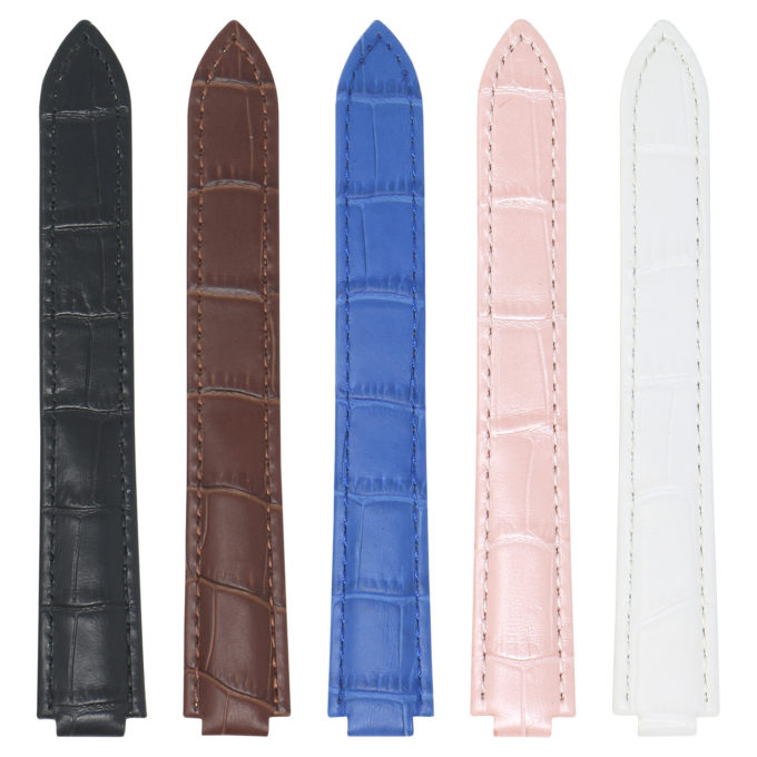 L.crt1 All Colors StrapsCo Croc Embossed Leather Watch Band Strap For Ballon Blue 14mm 16mm 18mm 20mm
