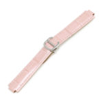 L.crt1.13.ss Pink (Silver Clasp) Alt StrapsCo Croc Embossed Leather Watch Band Strap For Ballon Blue 14mm 16mm 18mm 20mm