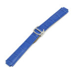 L.crt1.5.ss Blue (Silver Clasp) Alt StrapsCo Croc Embossed Leather Watch Band Strap For Ballon Blue 14mm 16mm 18mm 20mm