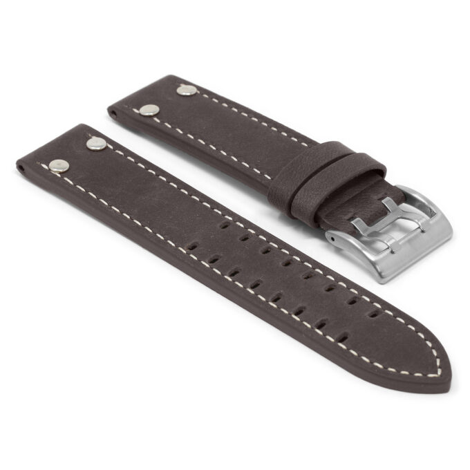 l.ham1.2 Main Brown StrapsCo Vintage Leather Watch Band Strap for Hamilton Khaki Field