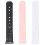 L.om1 All Colors StrapsCo Croc Embossed Leather Watch Band Strap For Constellation 1,2,3