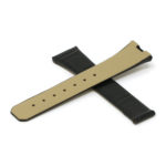 L.om1.1 Black Cross StrapsCo Croc Embossed Leather Watch Band Strap For Constellation 1,2,3