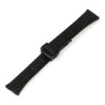 L.om1.1.mb Black (Black Buckle) Alt StrapsCo Croc Embossed Leather Watch Band Strap For Constellation 1,2,3