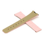 L.om1.13 Pink Cross StrapsCo Croc Embossed Leather Watch Band Strap For Constellation 1,2,3
