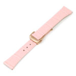 L.om1.13.rg Pink (Rose Gold Buckle) Alt StrapsCo Croc Embossed Leather Watch Band Strap For Constellation 1,2,3