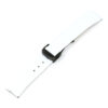 L.om1.22.mb White (Black Buckle) Alt StrapsCo Croc Embossed Leather Watch Band Strap For Constellation 1,2,3