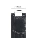 L.om2.1 Black Size Guide StrapsCo Croc Embossed Leather Watch Band Strap For De Ville