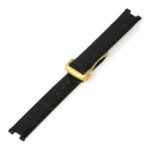 L.om2.1.yg Black (Yellow Gold Buckle) Alt StrapsCo Croc Embossed Leather Watch Band Strap For De Ville