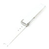 L.om2.22.bs White (Brushed Silver Buckle) Alt StrapsCo Croc Embossed Leather Watch Band Strap For De Ville