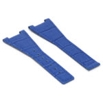 L.om3.5 Blue Angle StrapsCo 28mm Croc Embossed Leather Watch Band Strap For Constellation Quadra