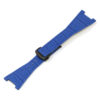 L.om3.5.mb Blue (Black Buckle) Alt StrapsCo 28mm Croc Embossed Leather Watch Band Strap For Constellation Quadra