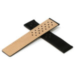 L.tag1.1 Black Cross StrapsCo Suede Perforated Leather Watch Band Strap For Tag Heuer 22mm