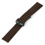 L.tag1.2.mb Brown (Black Buckle) Alt StrapsCo Suede Perforated Leather Watch Band Strap For Tag Heuer 22mm