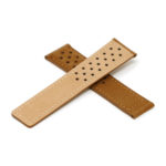 L.tag1.3 Tan Cross StrapsCo Suede Perforated Leather Watch Band Strap For Tag Heuer 22mm