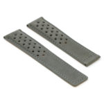 L.tag1.7 Grey Angle StrapsCo Suede Perforated Leather Watch Band Strap For Tag Heuer 22mm