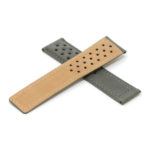 L.tag1.7 Grey Cross StrapsCo Suede Perforated Leather Watch Band Strap For Tag Heuer 22mm