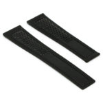 L.tag2.1 Black Angle StrapsCo Perforated Leather Watch Band Strap For Tag Heuer Monaco 22mm