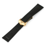 L.tag2.1.rg Black (Rose Gold Clasp) Alt StrapsCo Perforated Leather Watch Band Strap For Tag Heuer Monaco 22mm