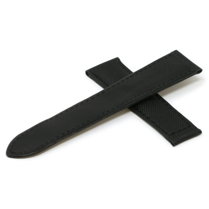 Ny.cart1.1 Black Cross StrapsCo Nylon & Leather Watch Band Strap For Tank 16mm 18mm 20mm