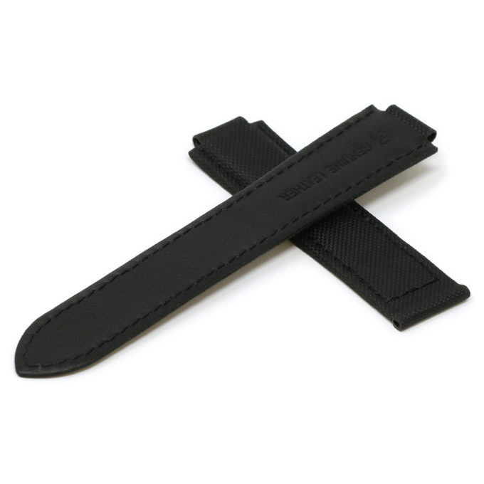 Ny.crt2.1 Black Cross StrapsCo Nylon & Leather Watch Band Strap For Ballon Blue 18mm 20mm