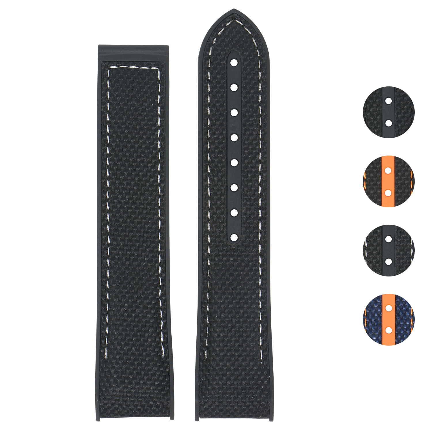 Nylon Rubber Strap for Omega Seamaster Planet Ocean StrapsCo