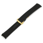 Ny.om1.1.yg Black (Yellow Gold Buckle) Alt StrapsCo 22mm Nylon & Rubber Watch Band Strap For Seamaster Planet Ocean