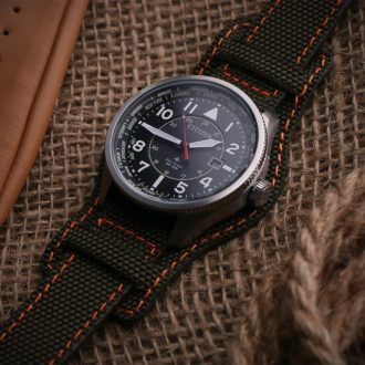 Leather Military Bund Strap