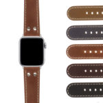 Ax.ds14 Gallery DASSARI Vintage Leather Watch Strap Apple Watch