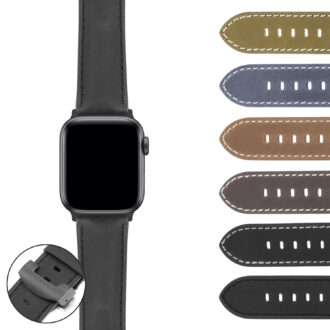 Ax.ps3.mb Gallery Salvage Leather Panerai Watch Band Strap Apple Watch